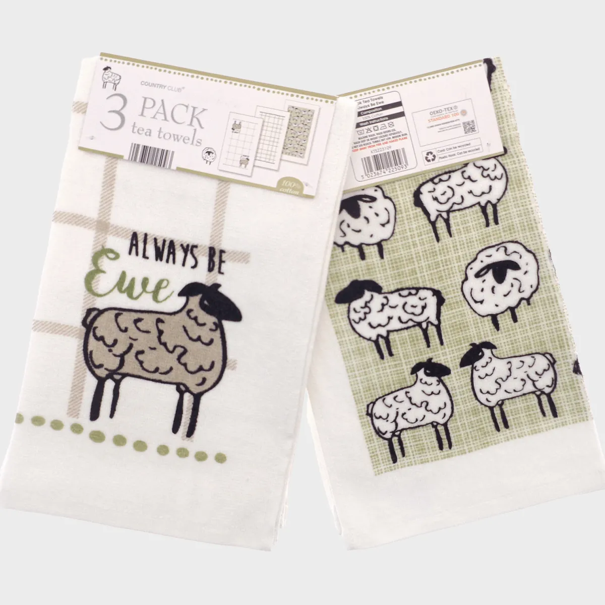 Sale 3PK Velour Tea Towel Always Be Ewe Tea Towels