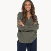 Best Relaxed Fit Linen Blend Shirt Women Linen | Tops