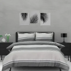 Hot Sleepdown Banded Stripe Duvet Cover Duvet Cover Sets