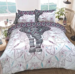 New Sleepdown Elephant Mandala Duvet Set Duvet Cover Sets