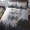 Clearance Sleepdown Wolf Panel Duvet Cover Duvet Cover Sets