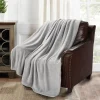 Online Teddy Sherpa Throw 150x200cm - Silver Blankets | Blankets & Throws