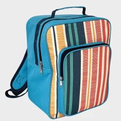 Outlet Textured Stripe Backpack Insulated Cooler Bags - 17 Litre Capacity Storage